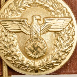 WWII German Brown Leather Belt – RZM Marked M24/24