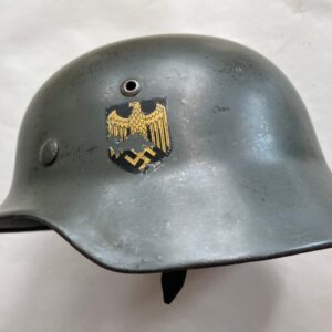 German WWII M35 Kriegsmarine Helmet – ET64 Eisenhüttenwerke Thale