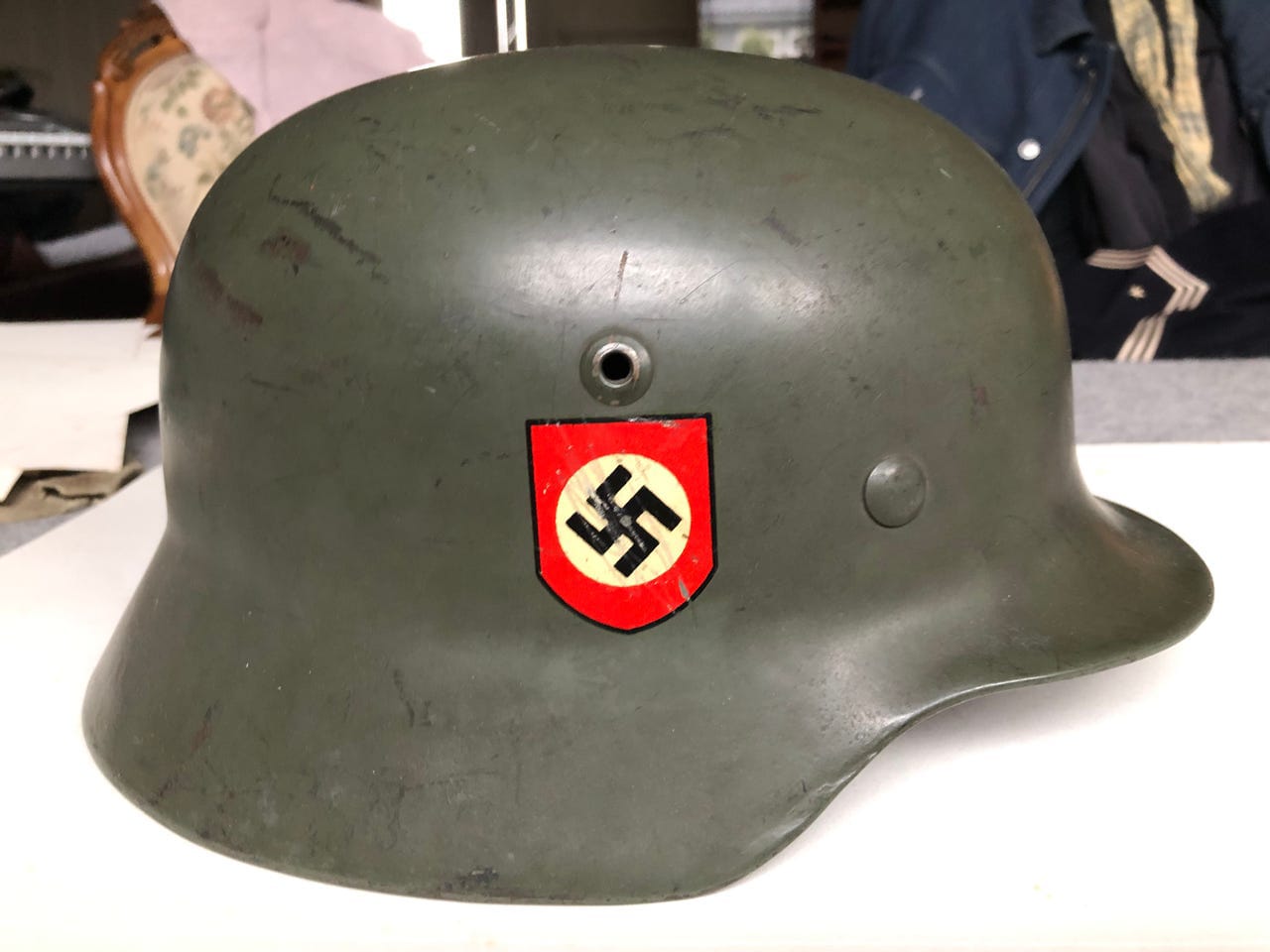 WWII German M35 Police Helmet
