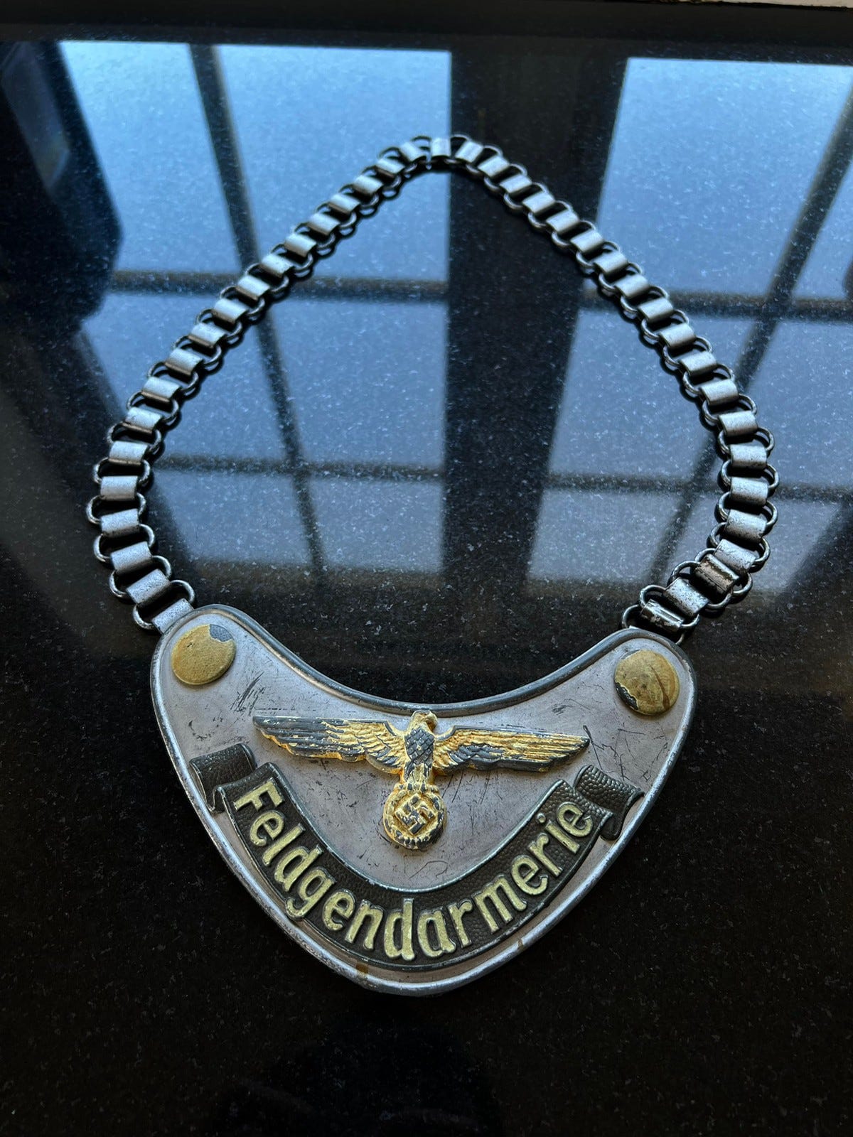 WWII German Feldgendarmerie Gorget