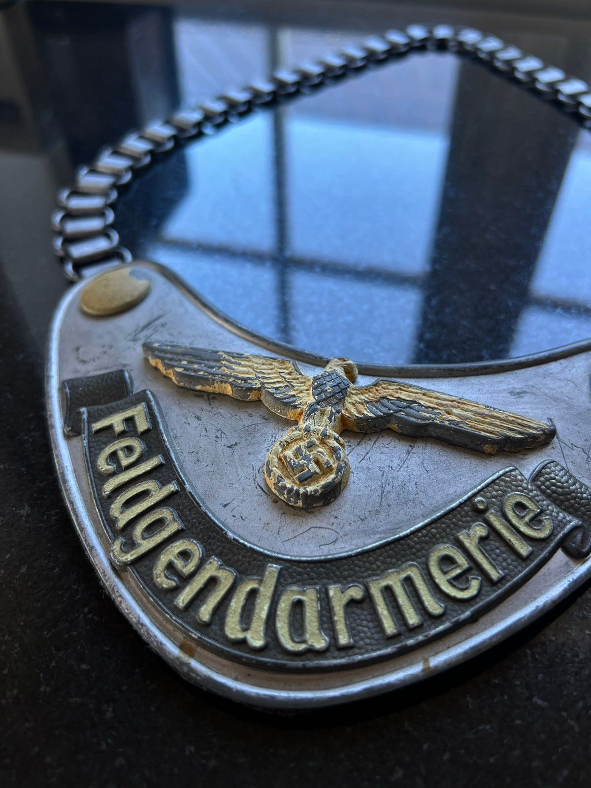 WWII German Feldgendarmerie Gorget - Image 3
