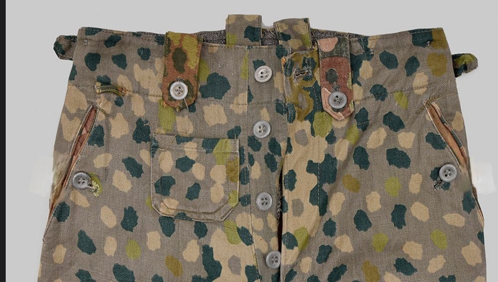 Original WWII Waffen-SS Combat Trousers - Image 3