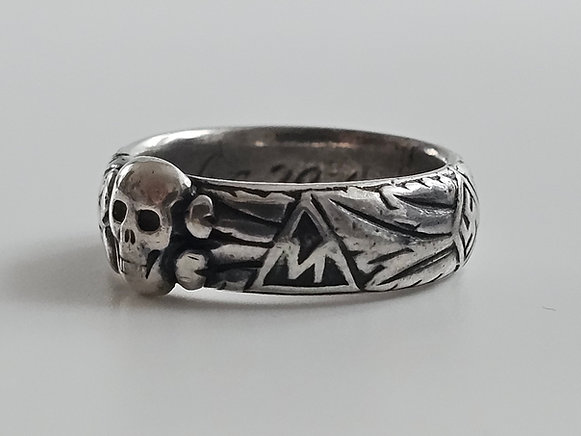 Rare original SS Totenkopfring (Death’s Head Ring) - Image 3