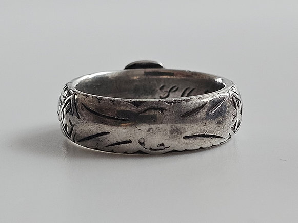 Rare original SS Totenkopfring (Death’s Head Ring) - Image 5