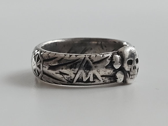 Rare original SS Totenkopfring (Death’s Head Ring) - Image 7