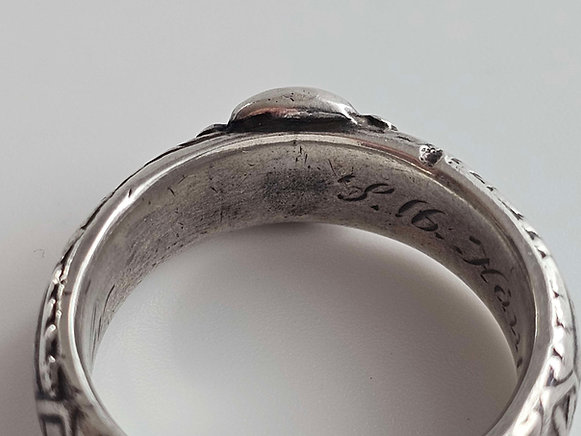 Rare original SS Totenkopfring (Death’s Head Ring) - Image 8