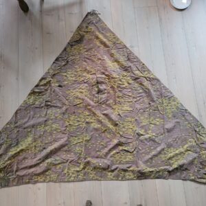 Original WWII SS Camouflage Zeltbahn with Kriegsmarine Nameplate