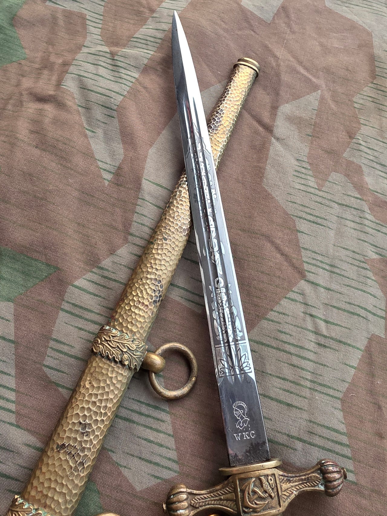 Original WW2 Kriegsmarine Dagger with Rare Scabbard - Image 7