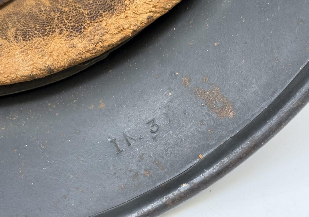 Authentic WWII Waffen-SS M40 Single Decal Helmet manufactured - Image 8