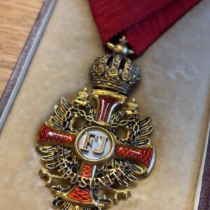 Original Order of Franz Joseph in solid gold, in its original case